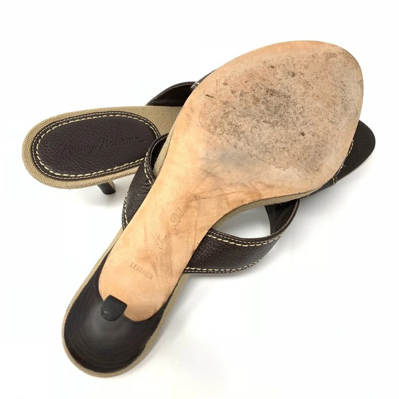Tommy Bahama Brown Mule Sandals - Picture 7 of 8